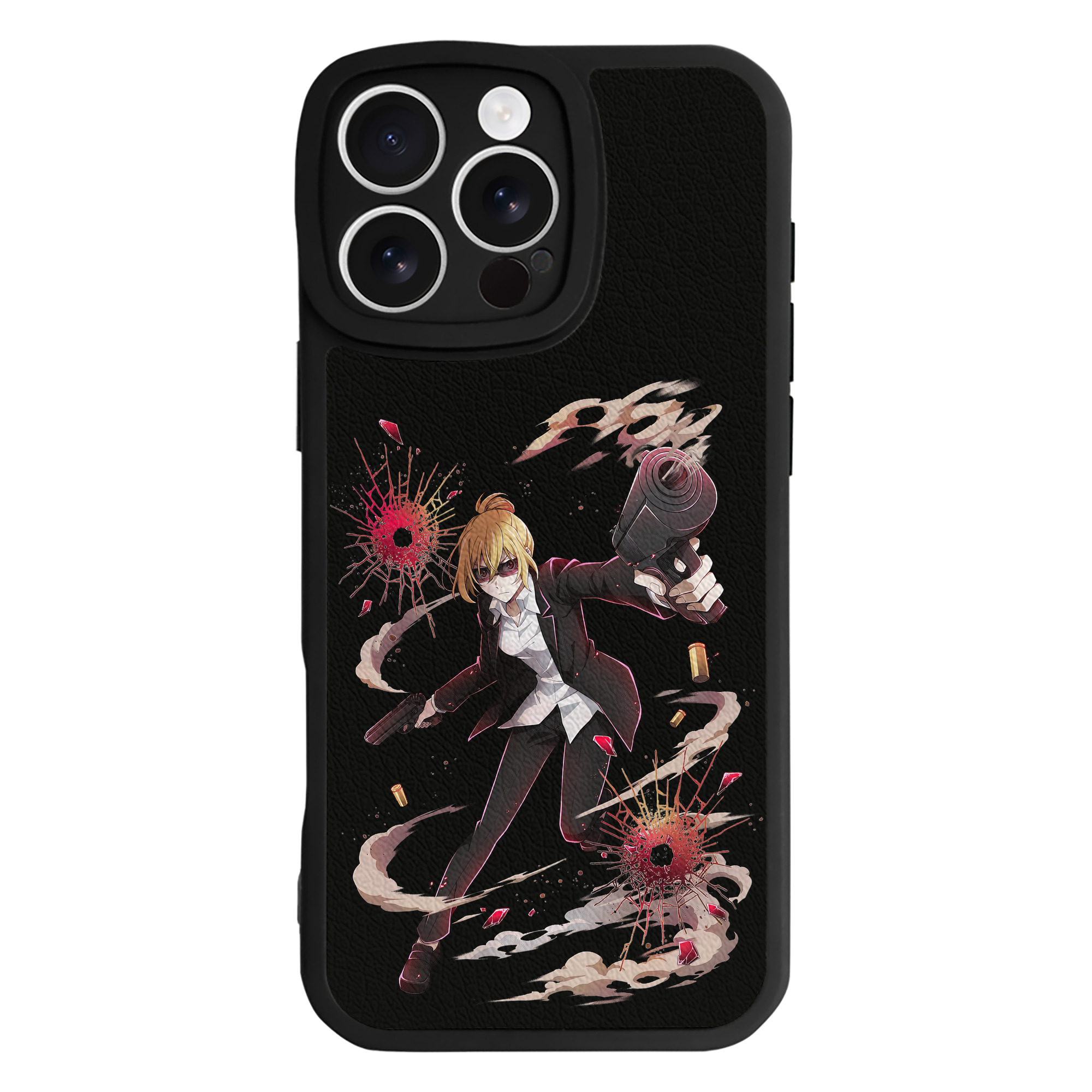 （画像用） 文豪ストレイドッグス Bungo Stray Dogs 【iPhone 16シリーズ対応】シリコンスマホケース（レザー調） 材質：シリコン